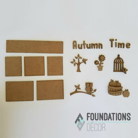 Autumn Time Shadow Box Kit
