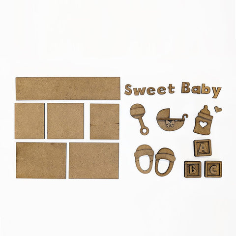 Sweet Baby Shadow Box Kit