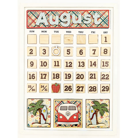Magnetic Calendar - August