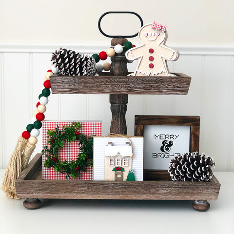 Tray - Dec Kit (Merry Frame, House, Wreath)