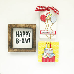 Tray - Birthday Kit (Bday Frame, Balloons, Cake)