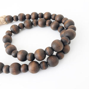 Wood Beads - Chocolate Brown